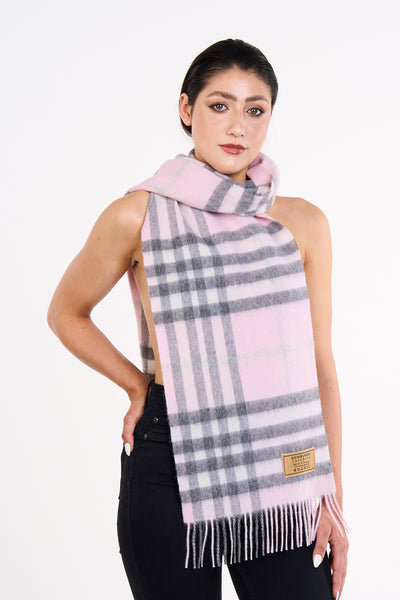 Scarf DC Classic Pink 100% Pure Lambswool