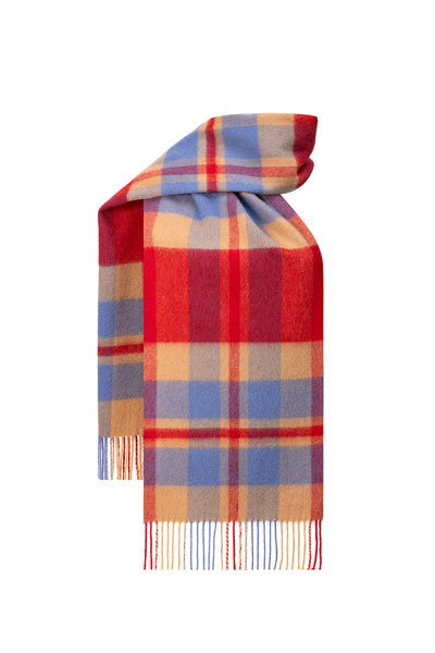 Edinburgh Cashmere Scarf Exclusive Design Red DC Scott