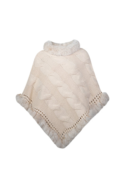 Women’s Poncho Exclusive Design - White