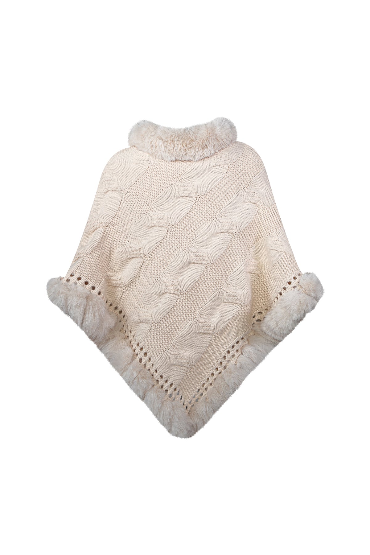 Women’s Poncho Exclusive Design - White