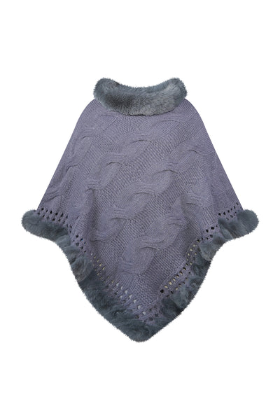 Women’s Poncho Exclusive Design - Grey