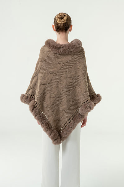 Women's Poncho Exclusive Design - Beige