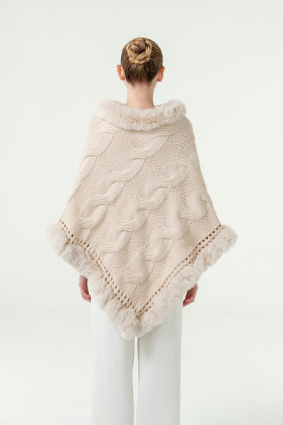 Women’s Poncho Exclusive Design - White