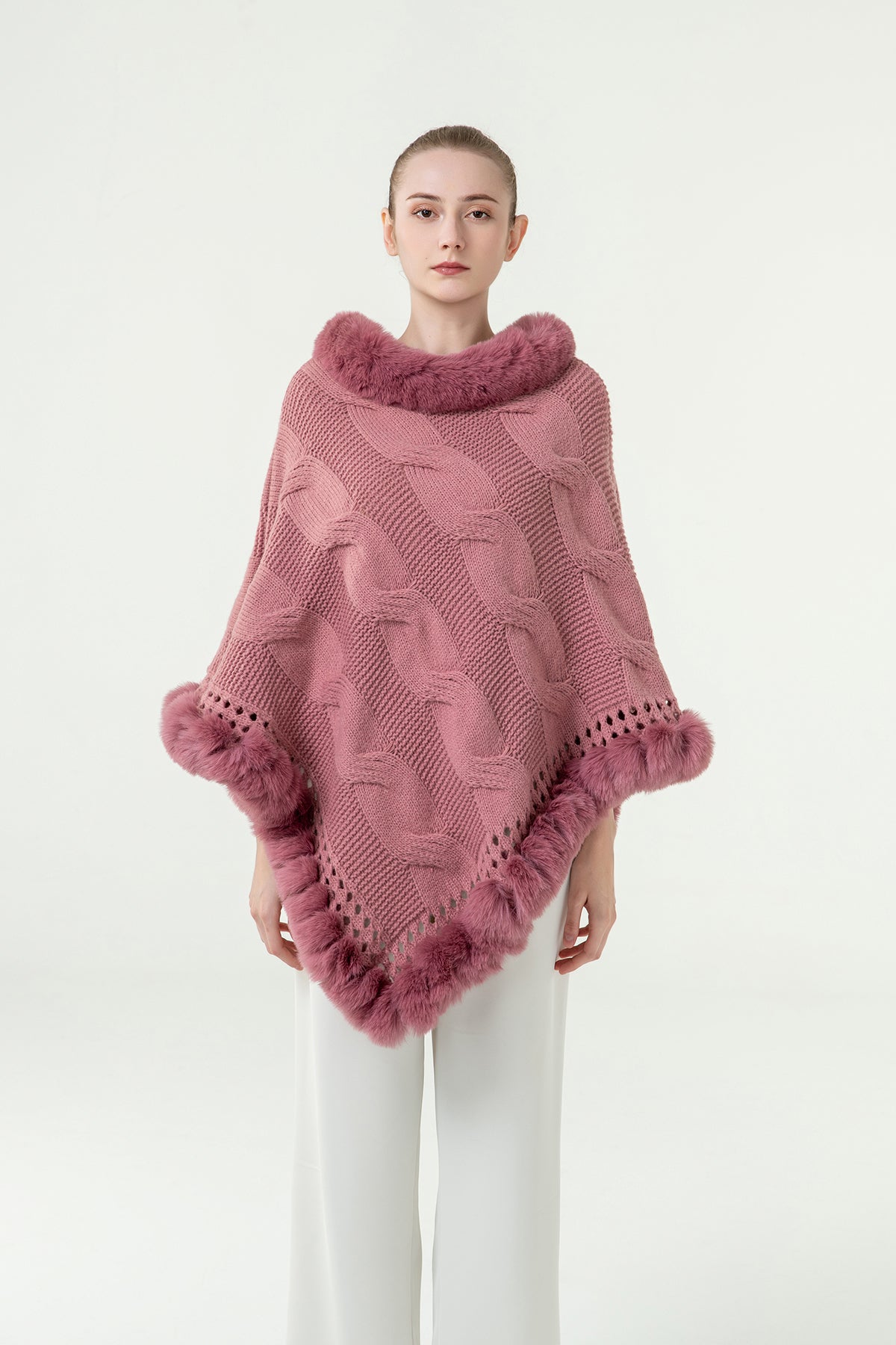 Women’s Poncho Exclusive Design - Pink