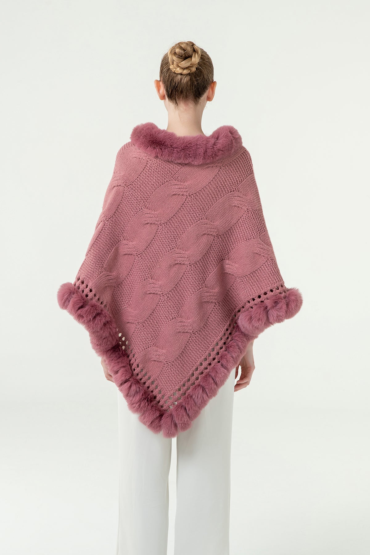 Women’s Poncho Exclusive Design - Pink