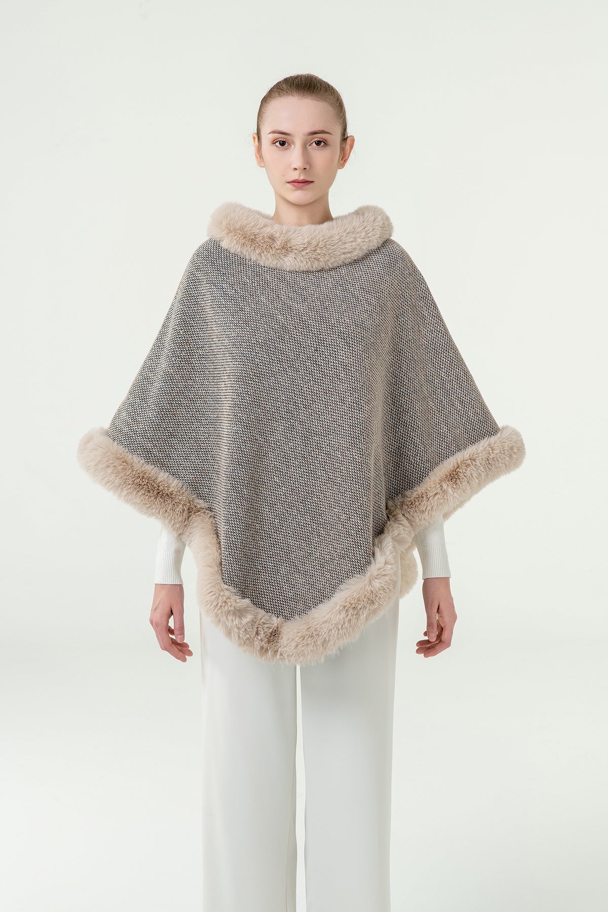 Women’s Poncho Exclusive Design - Grey