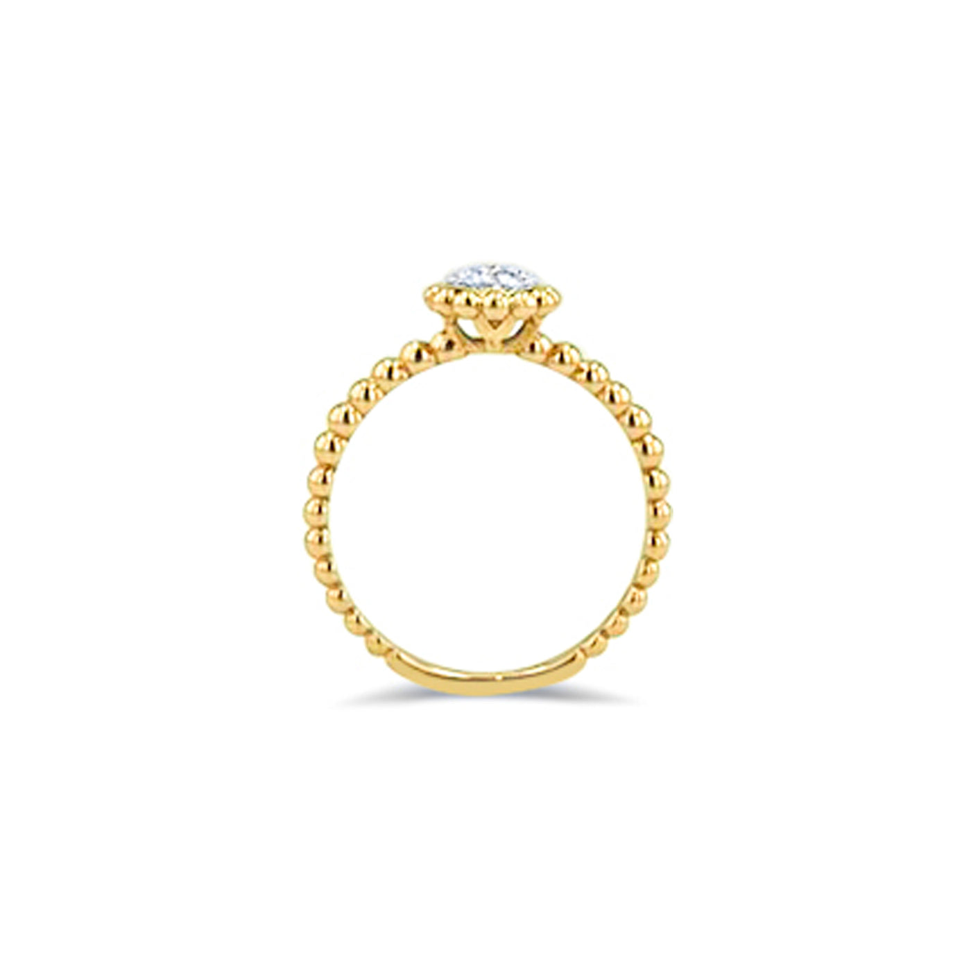 Lucchi 18k White and Yellow Gold with Diamond - Ring Style 51 (Size 15)