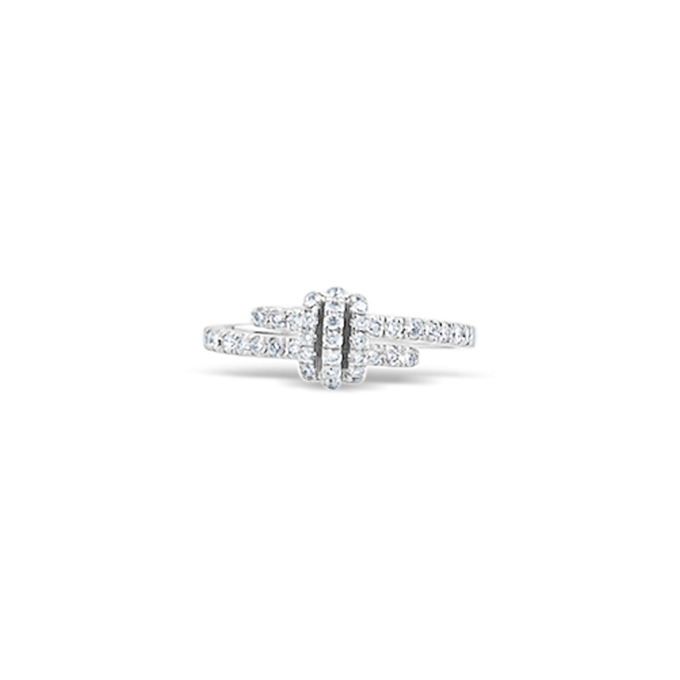 Lucchi 18k White Gold with Diamond - Ring Style 46 (Size 14)