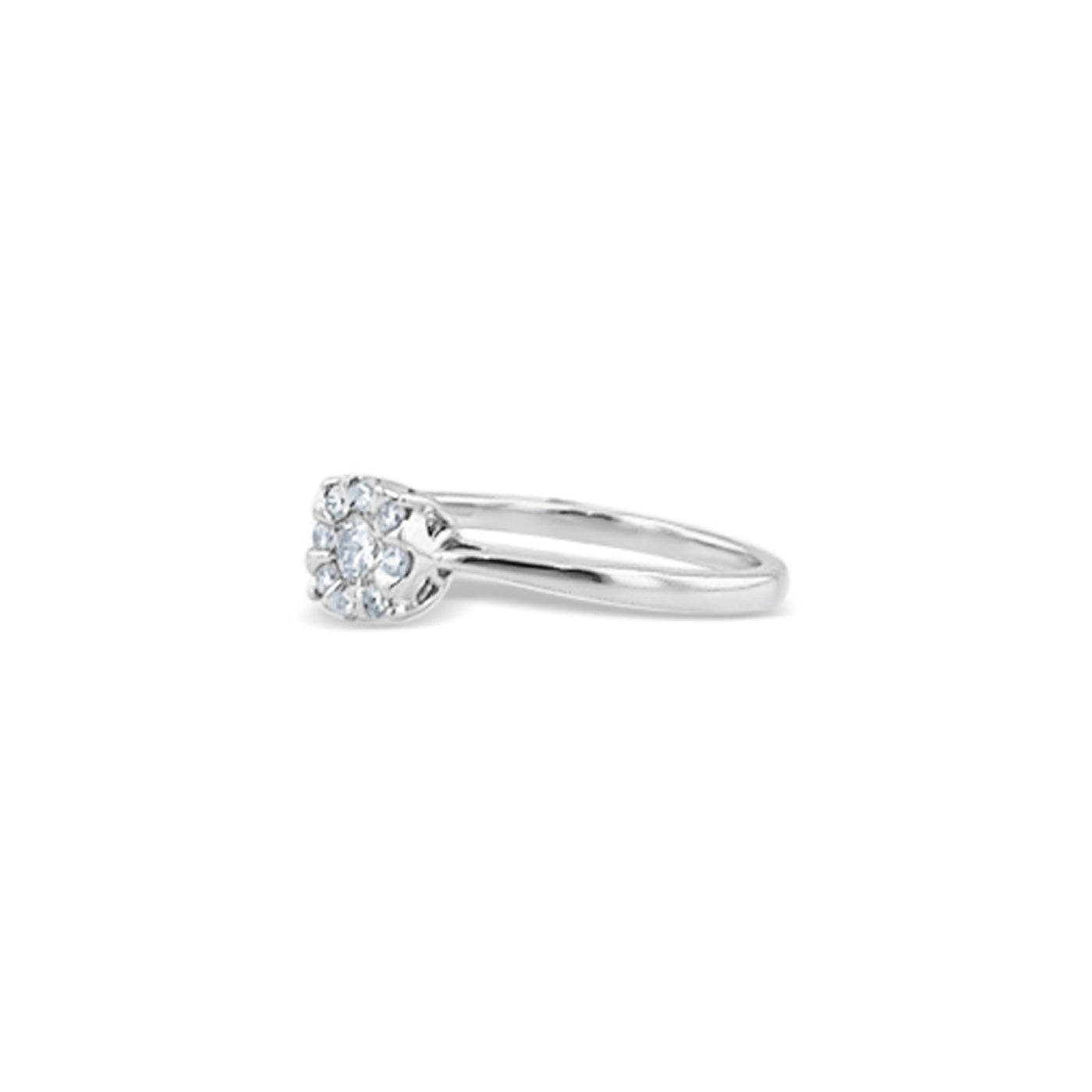 Lucchi 18k White Gold with Diamond - Ring Style 33 (Size 14)