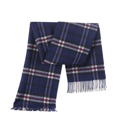 Thomson Navy Stole 100% Pure Lambswool