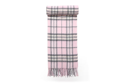 Cape Scottish Design Pink Tartan Poncho 100% Pure Lambs wool