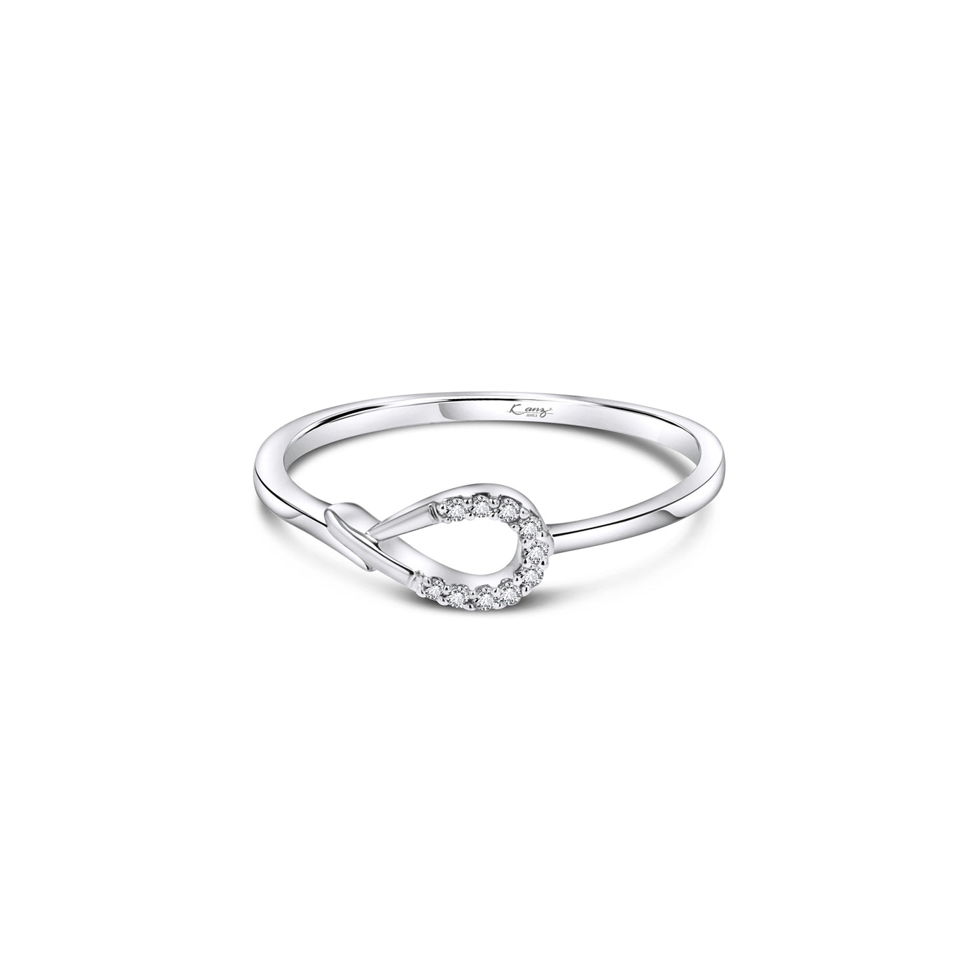 Lucchi 18k White-Gold with Diamonds - Ring Style 3