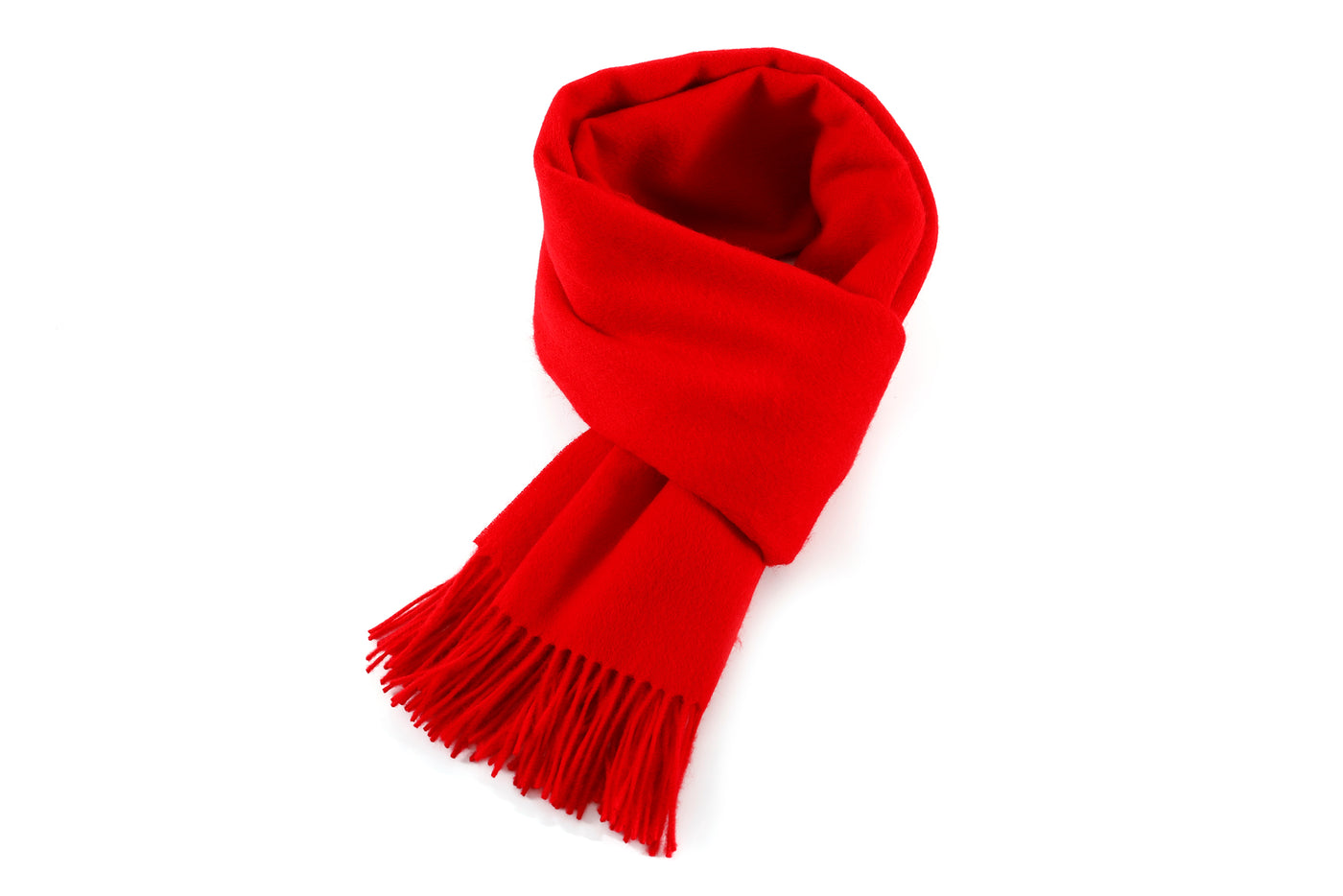 Plain Scarf Red Oversized Wrap 100% Pure Lambswool
