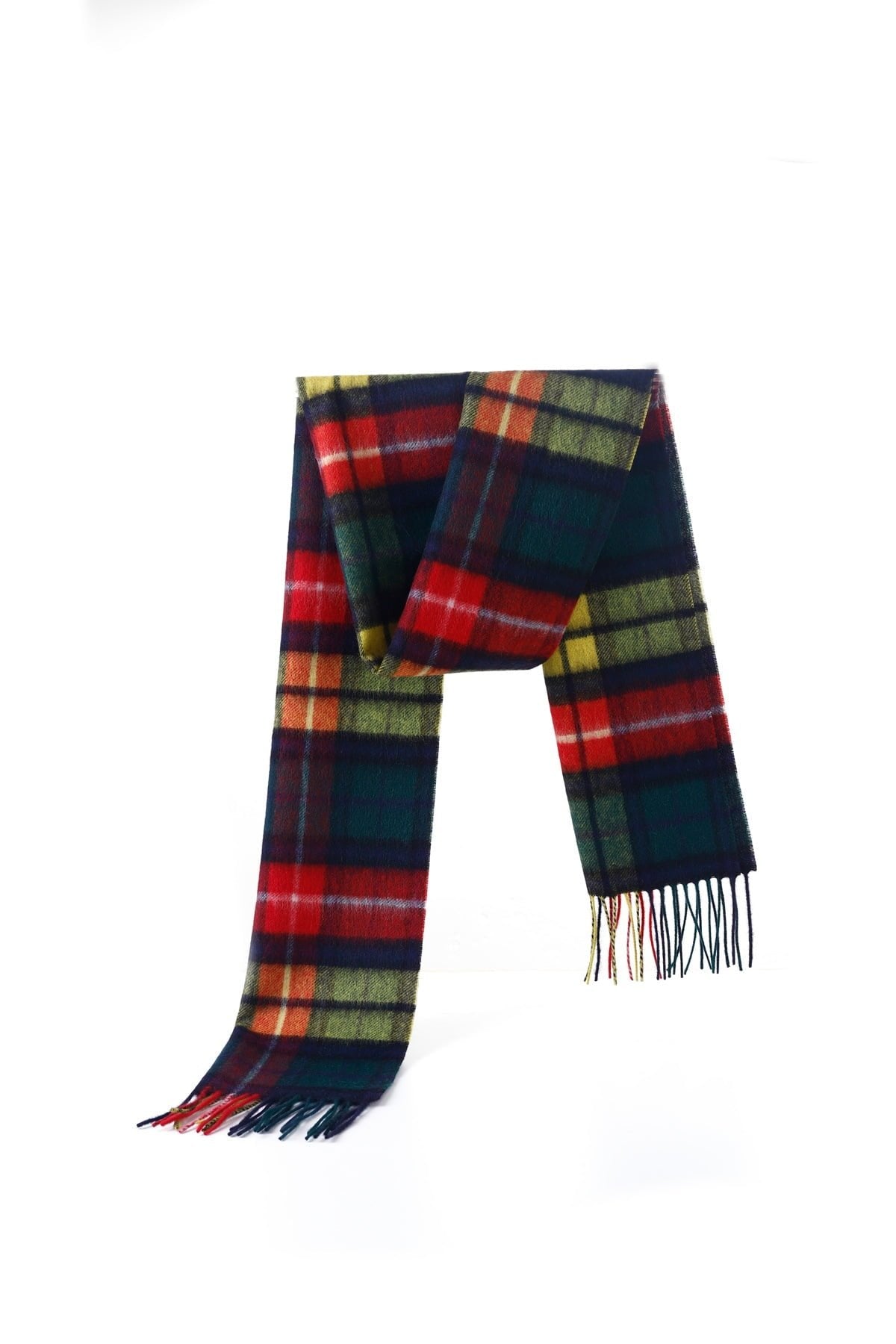 100% Pure Cashmere Scarf Scottish Design Buchanan Tartan