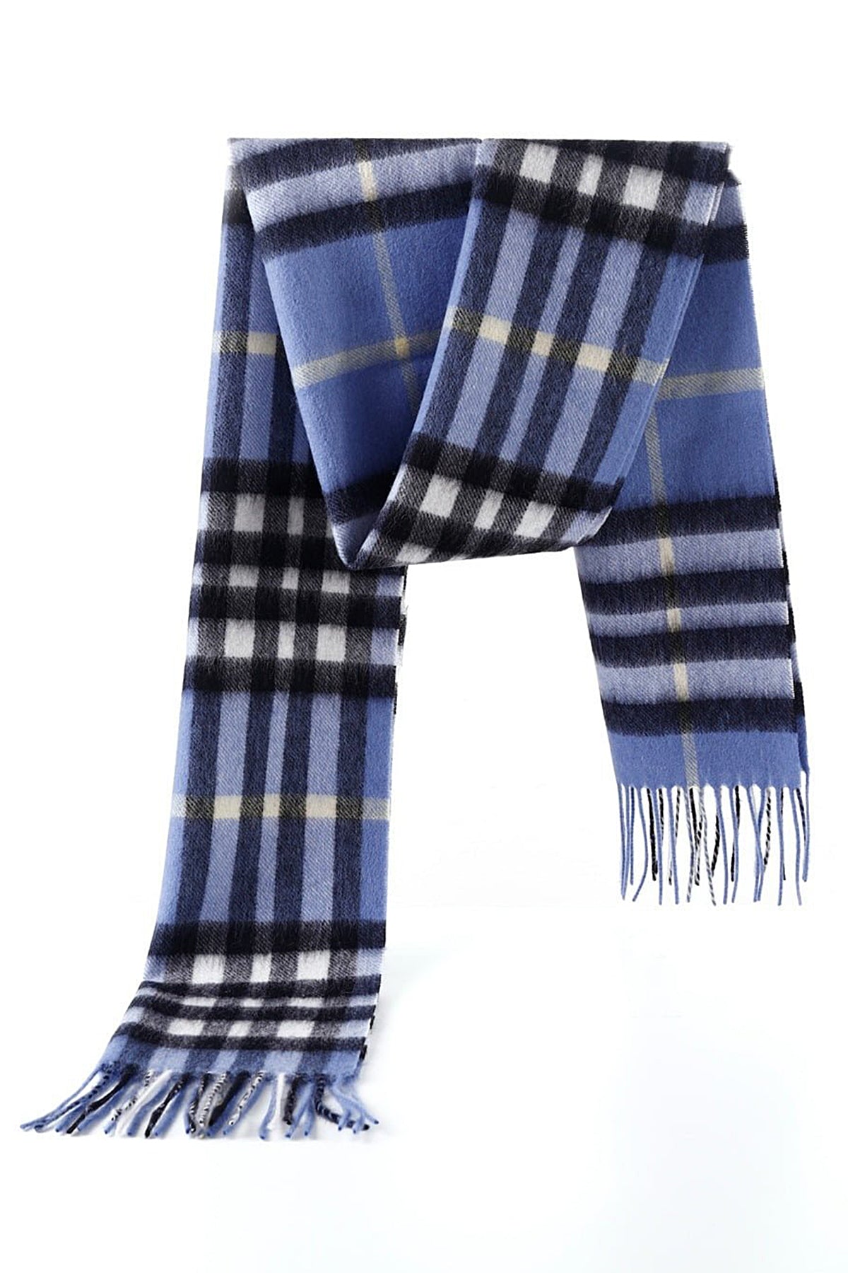 Scarf DC Classic Blue 100% Pure Lambswool