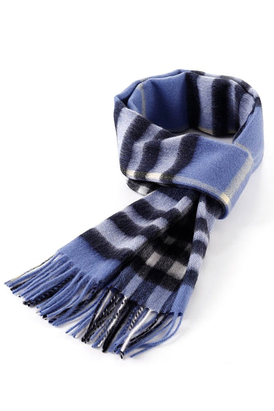 Scarf DC Classic Blue 100% Pure Lambswool