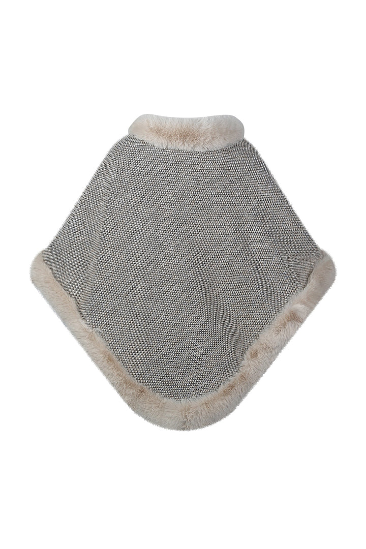 Women's Poncho Exclusive Design - Grey – Edinburgh Cashmere