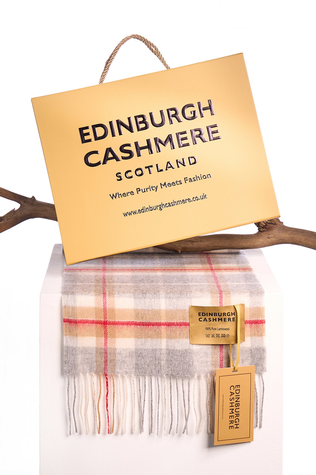 Edinburgh Cashmere Exclusive Iconic Design Tartan Scarf