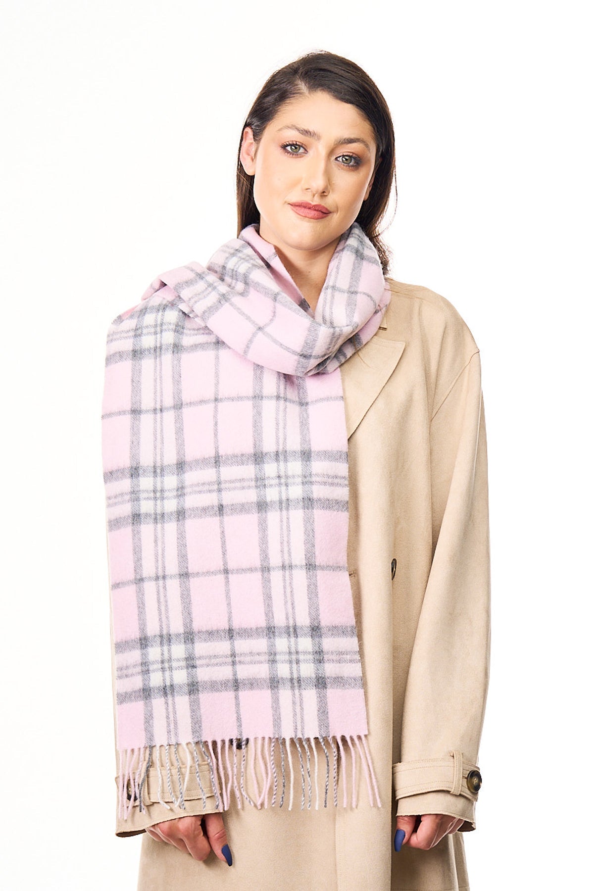 100% Pure Cashmere Scarf Thomson Pink - Small Size