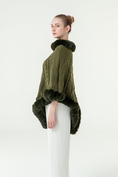 Women's Poncho Exclusive Design - Green