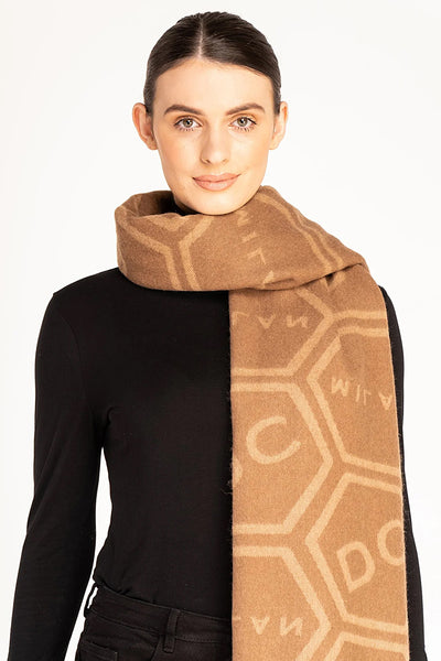 Exclusive Iconic Design Scarf Oversized 100% Pure Wool