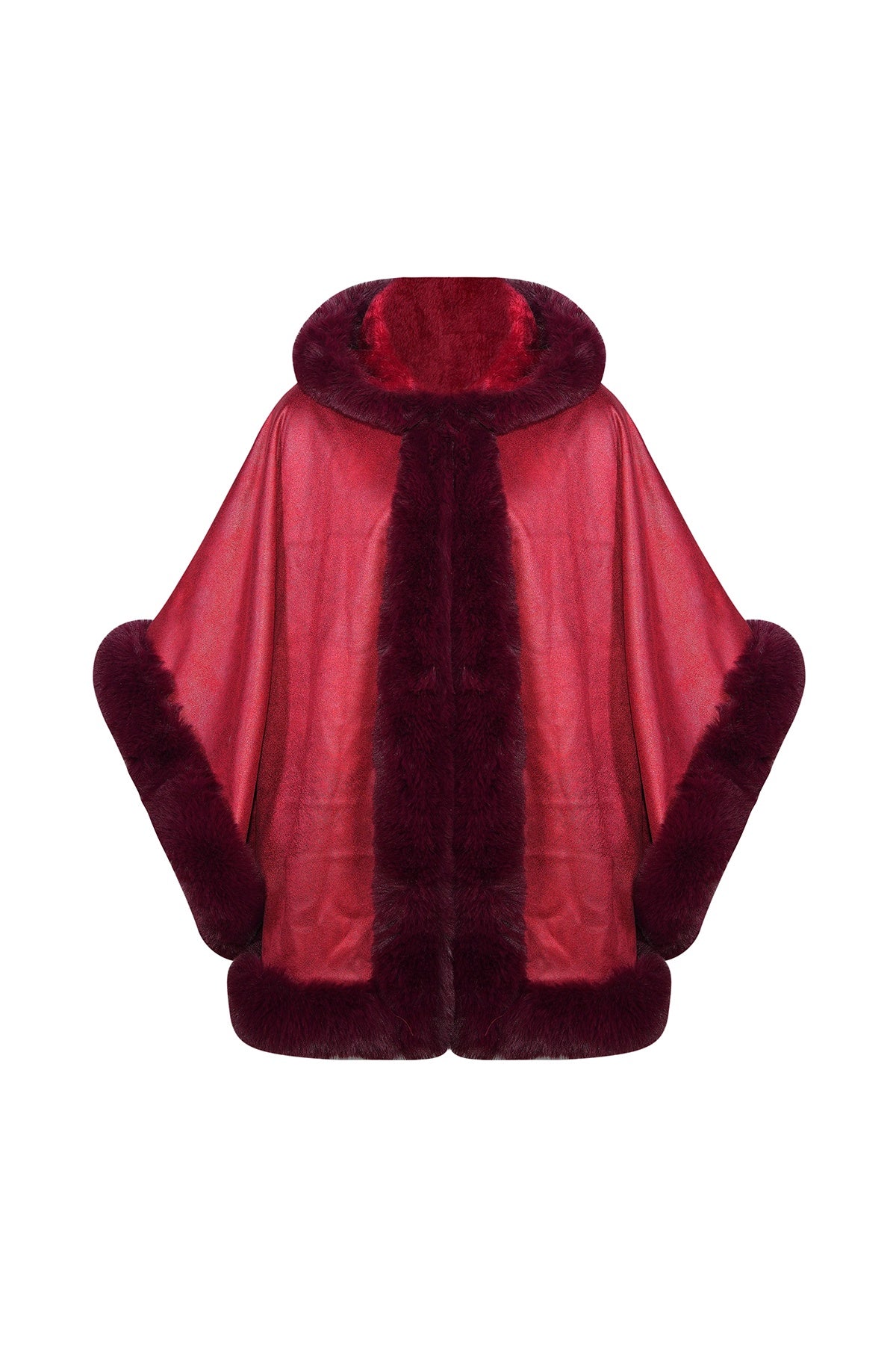 Women's Hooded Cape Exclusive Design - Red