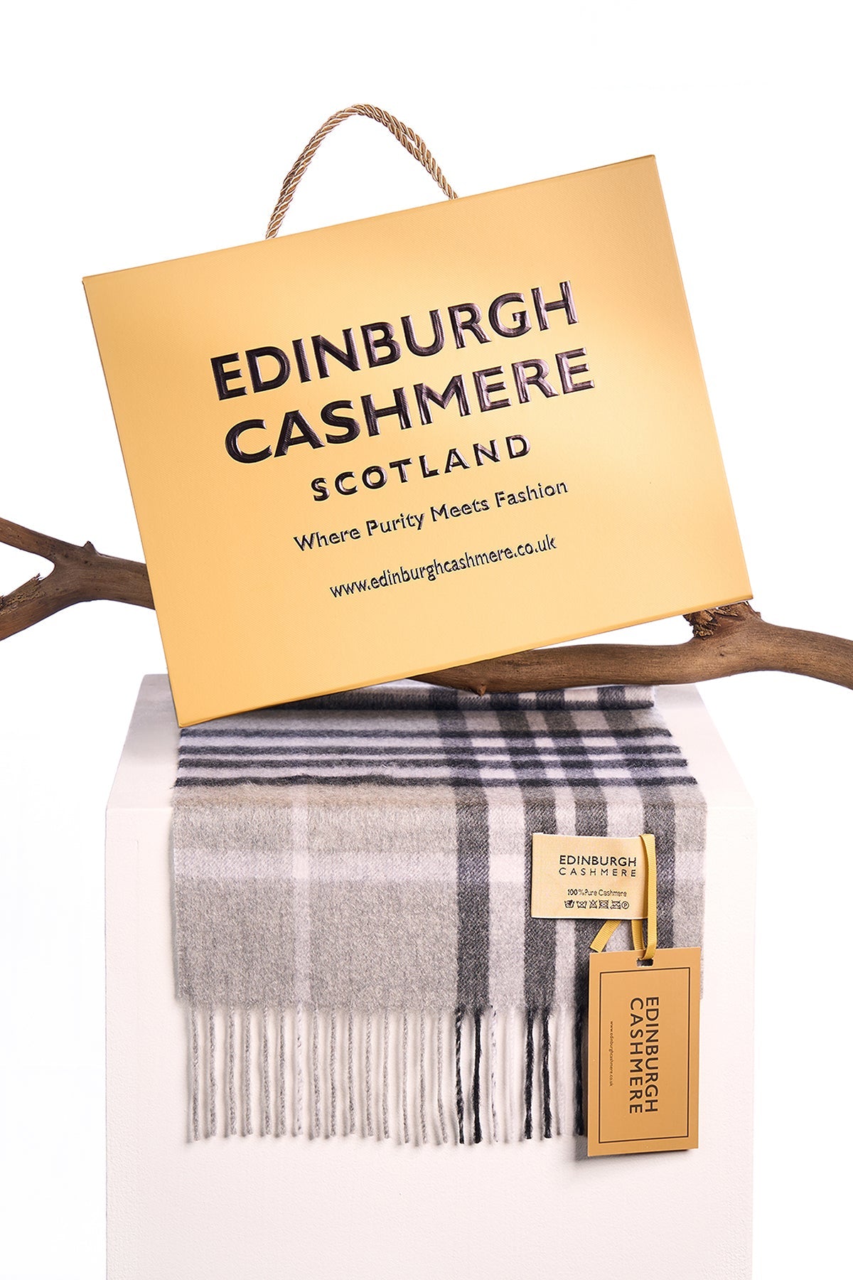 Children's Cashmere Designer Scarf Iconic DC Classic