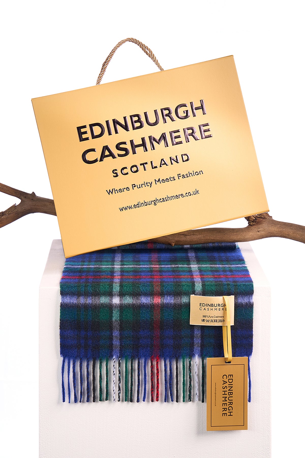 100% Pure Cashmere MacKenzie Scarf