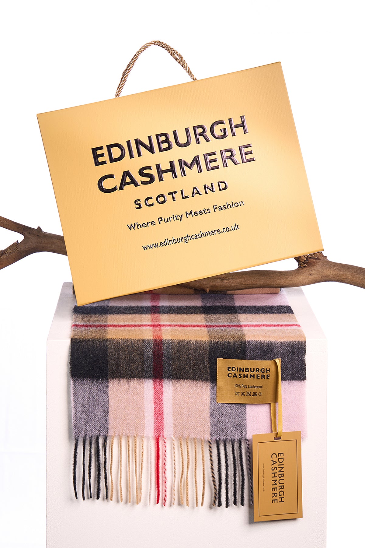 Edinburgh Cashmere Scarf Exclusive Iconic Design DC Scott