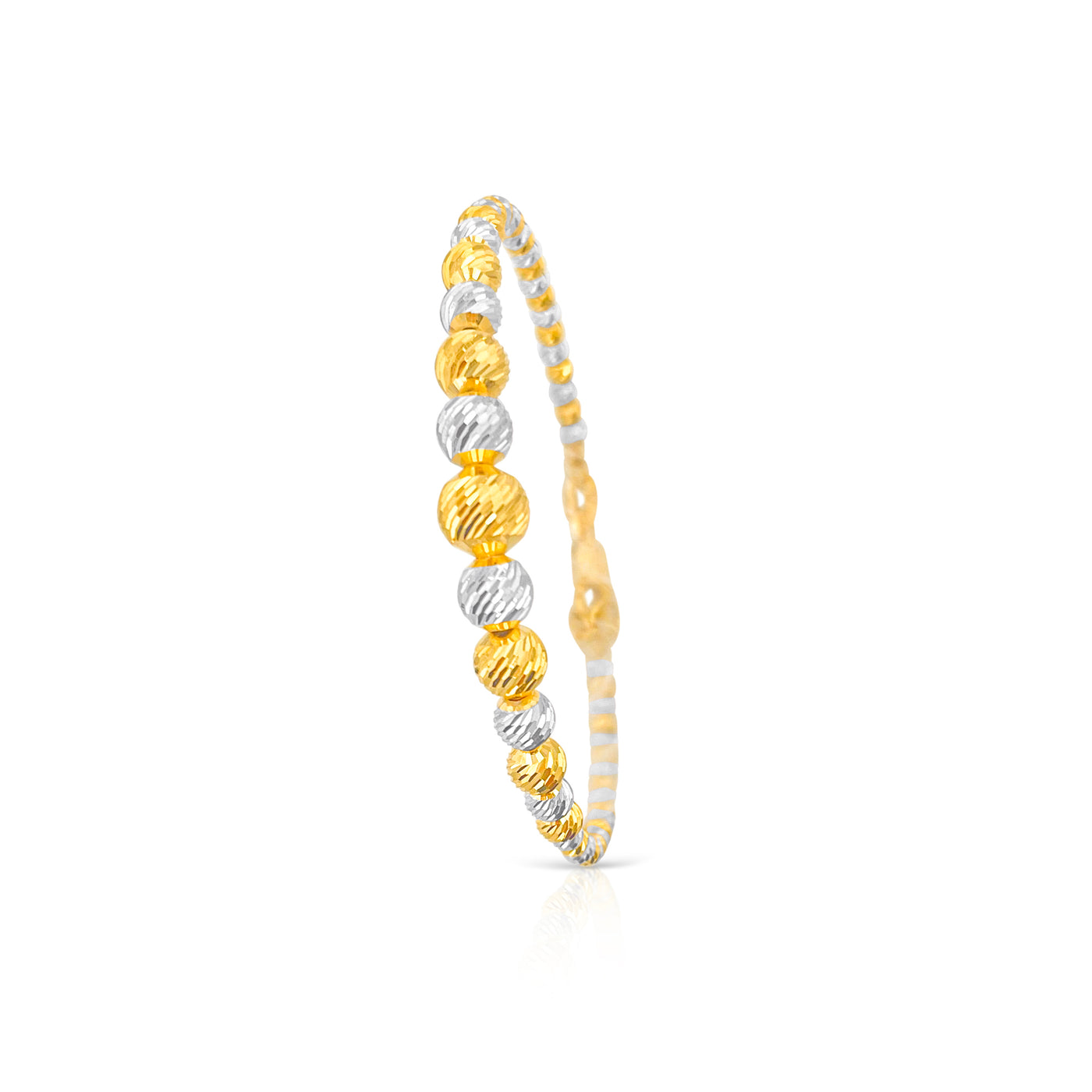 Lucchi 22k Yellow-Gold and White-Gold - Bracelet Style 12