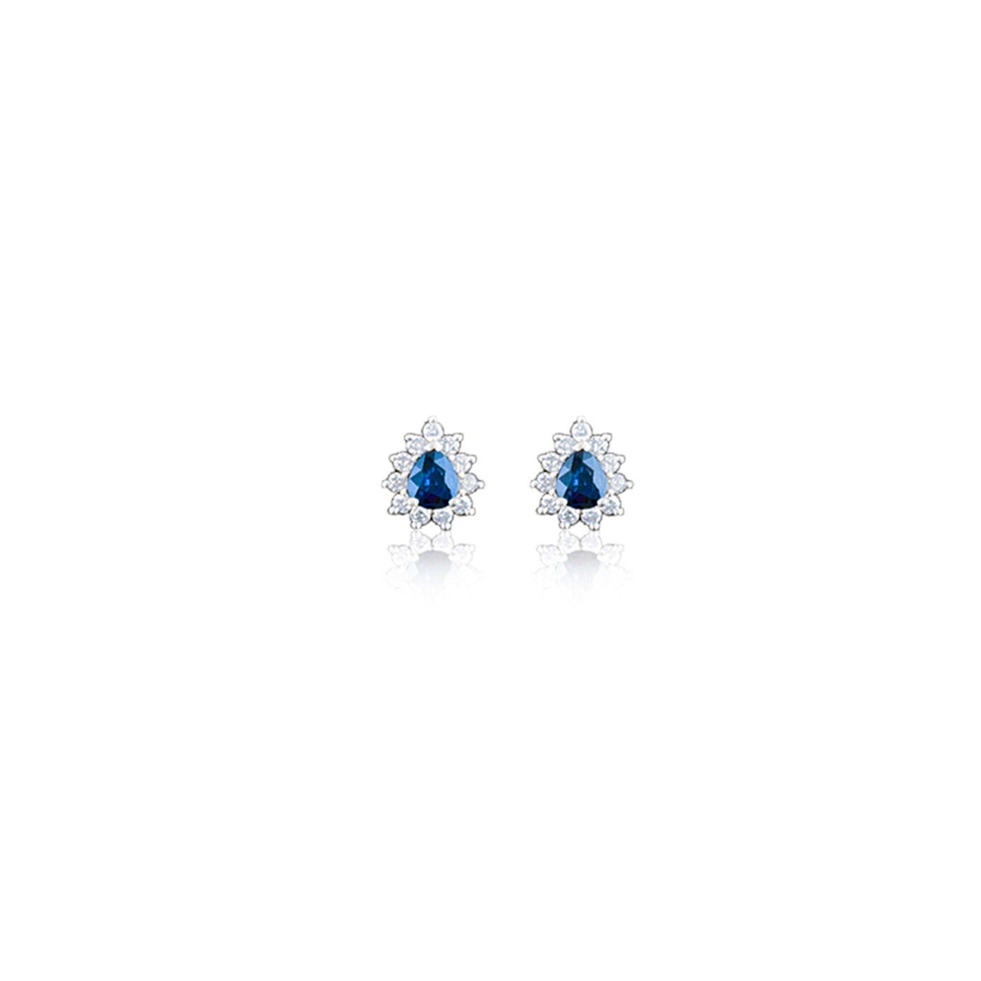 Lucchi 18k White Gold with Diamond - Earring Style 8