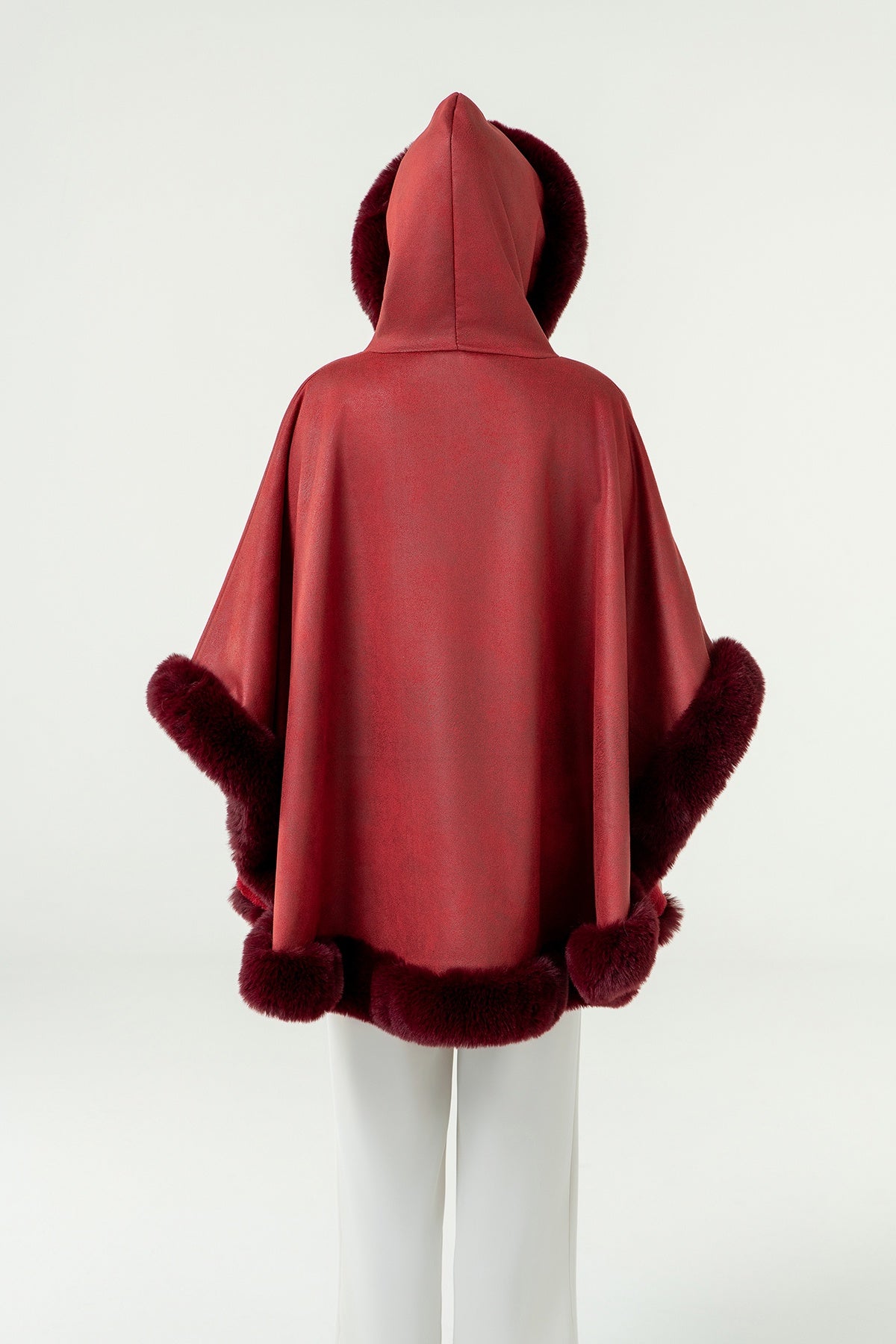 Women's Hooded Cape Exclusive Design - Red