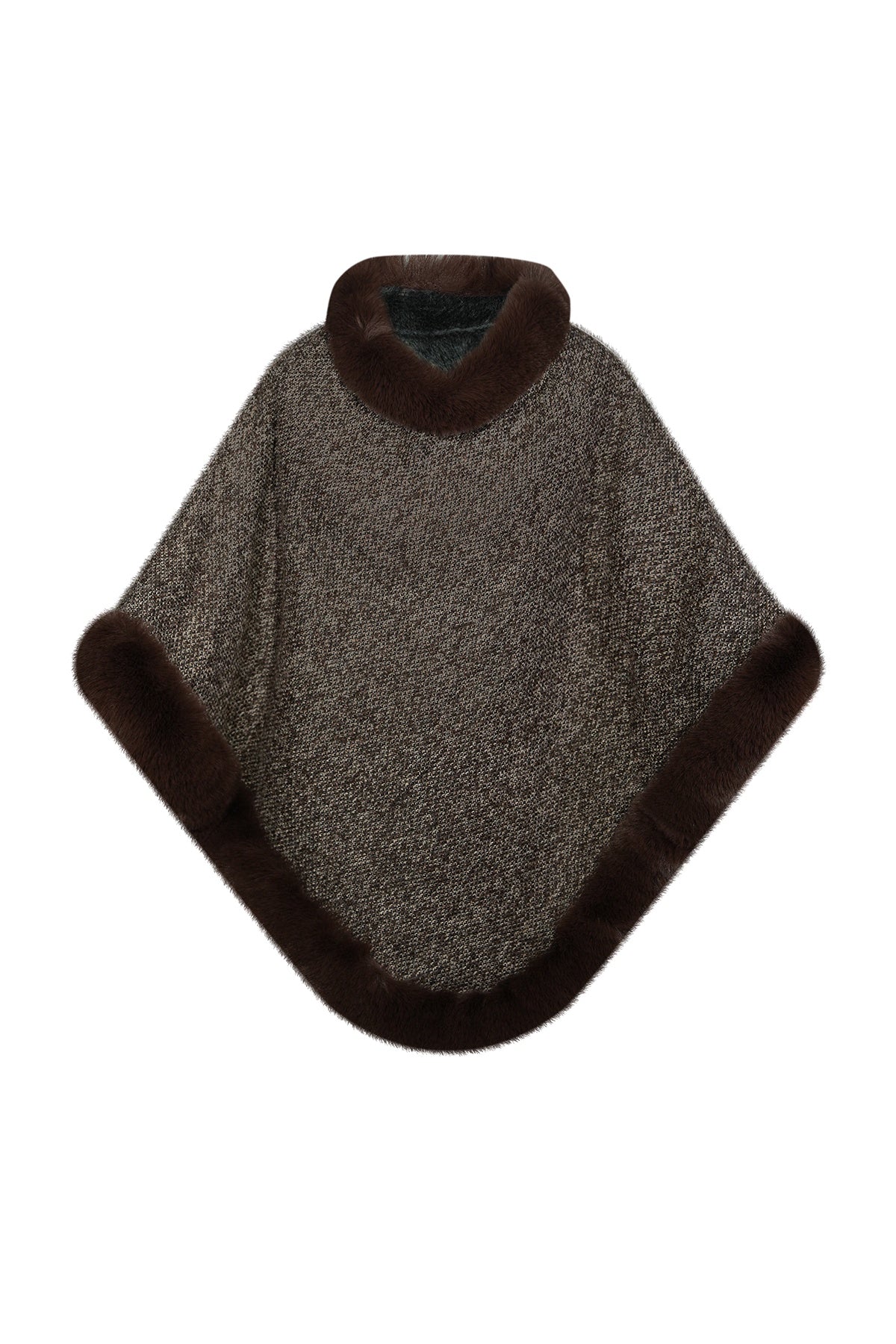 Women’s Poncho Exclusive Design - Brown