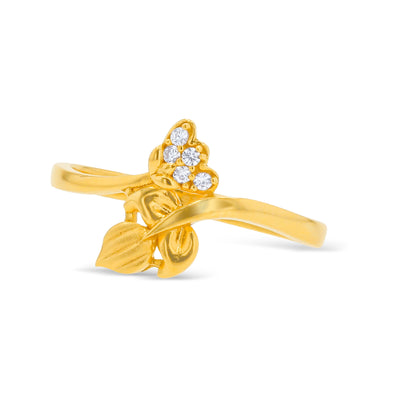 Lucchi 22k Yellow Gold with Stone - Ring Style 73