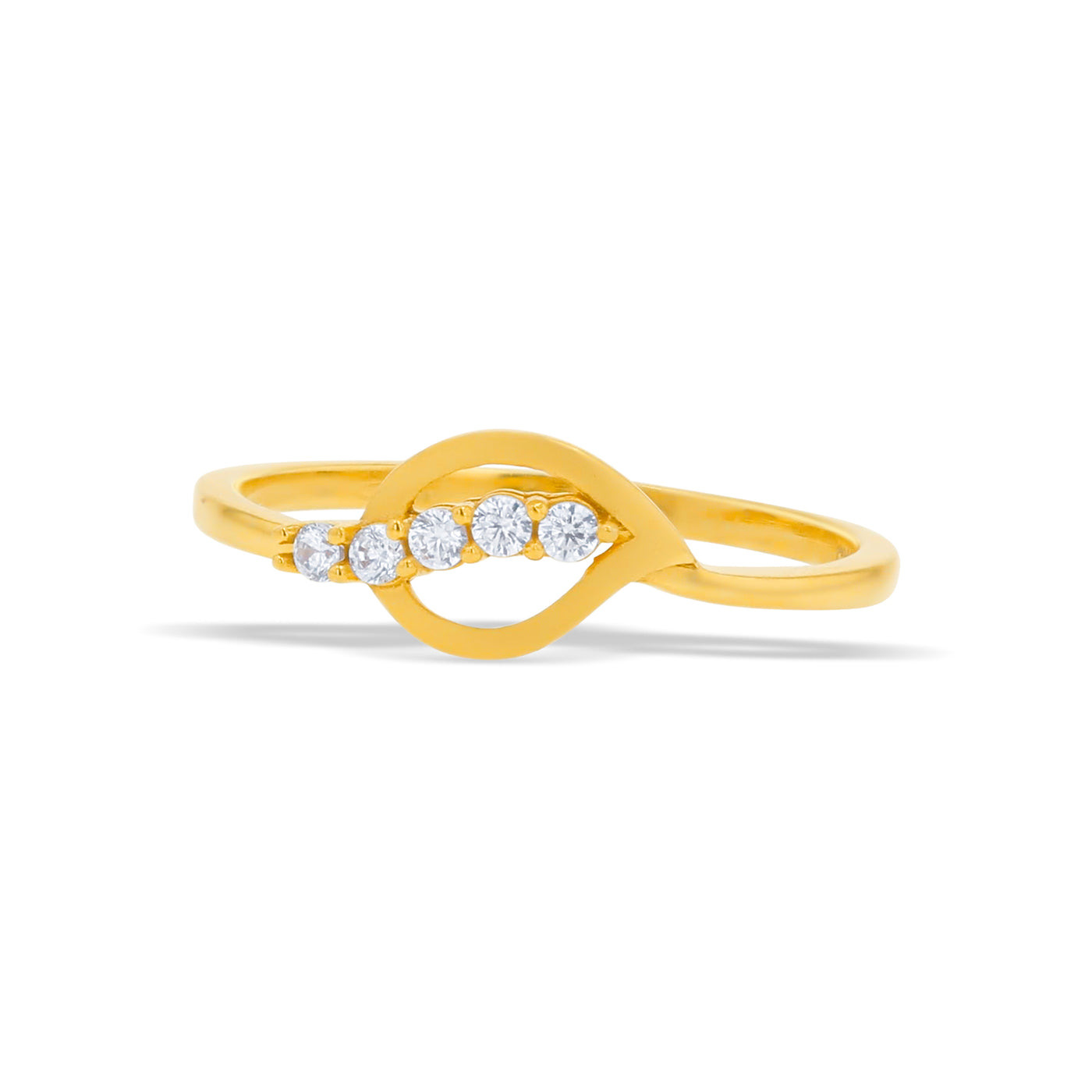 Lucchi 22k Yellow Gold with Stone - Ring Style 77