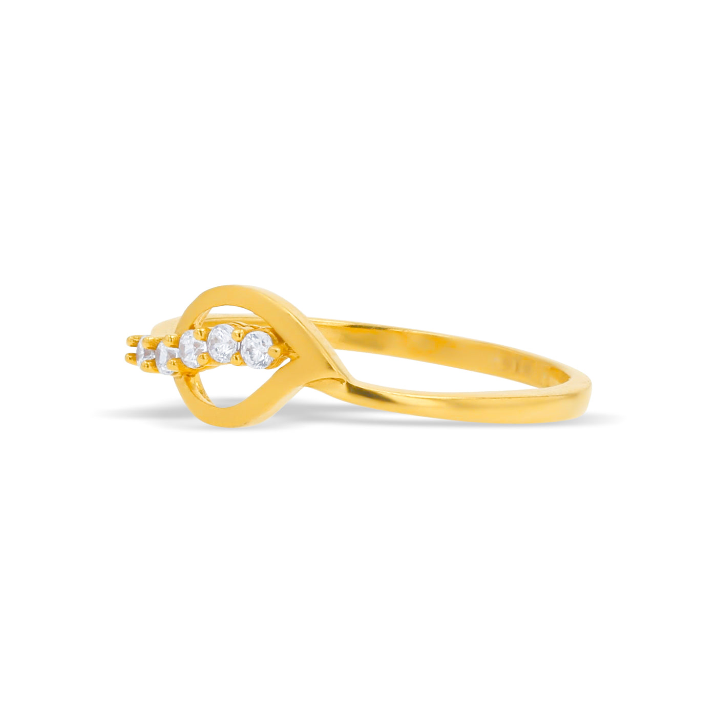 Lucchi 22k Yellow Gold with Stone - Ring Style 77