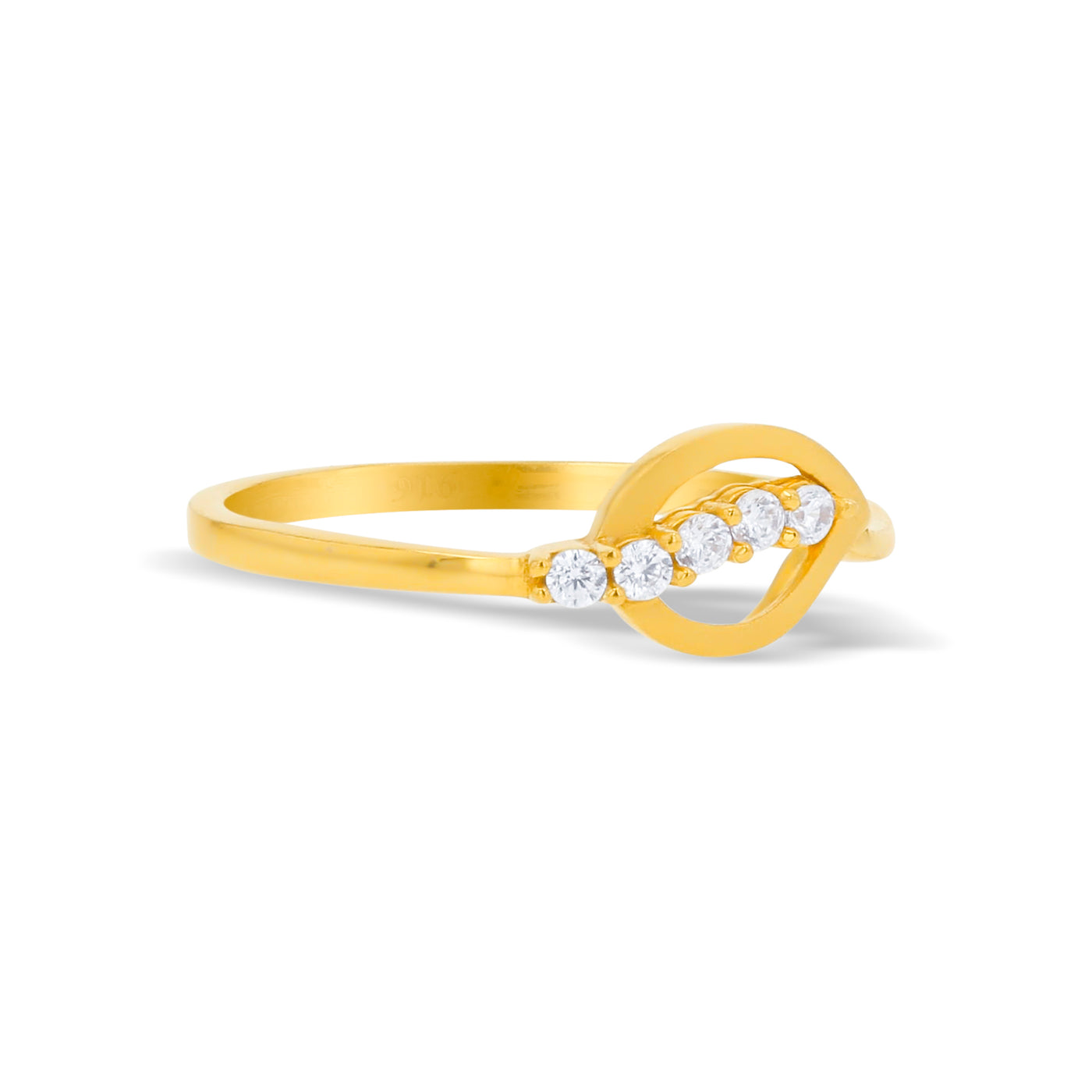 Lucchi 22k Yellow Gold with Stone - Ring Style 77