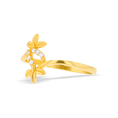 Lucchi 22k Yellow Gold with Stone - Ring Style 78