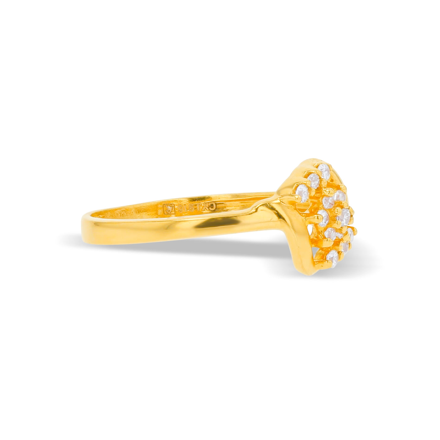 Lucchi 22k Yellow Gold with Stone - Ring Style 83