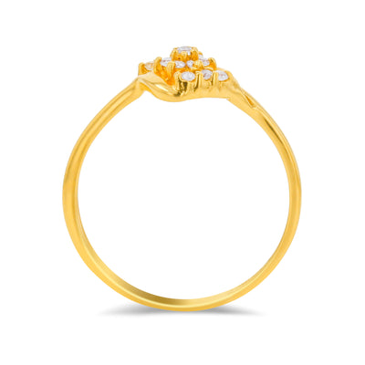 Lucchi 22k Yellow Gold with Stone - Ring Style 83