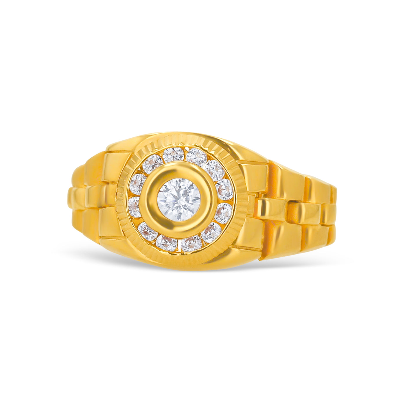 Lucchi 22k Yellow Gold - Ring Style 64 (Men's Ring)