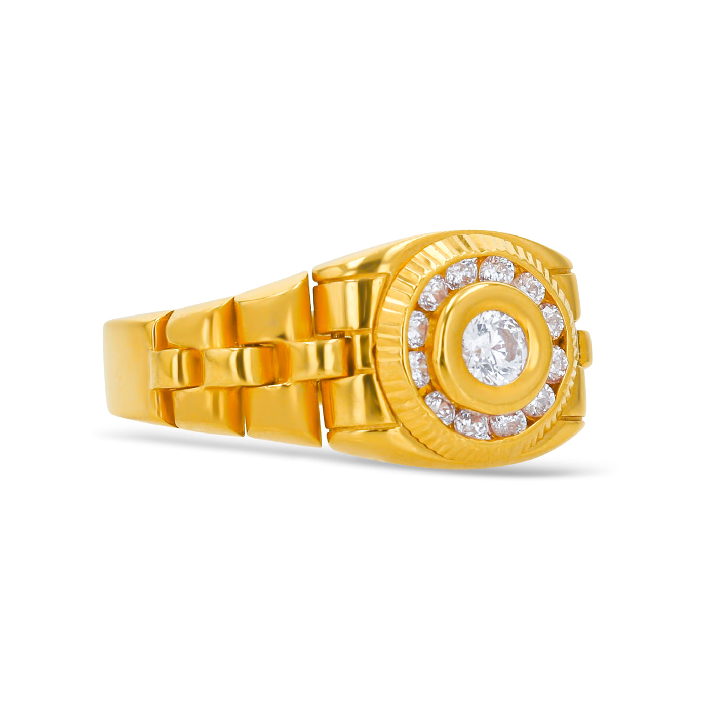 Lucchi 22k Yellow Gold - Ring Style 64 (Men's Ring)