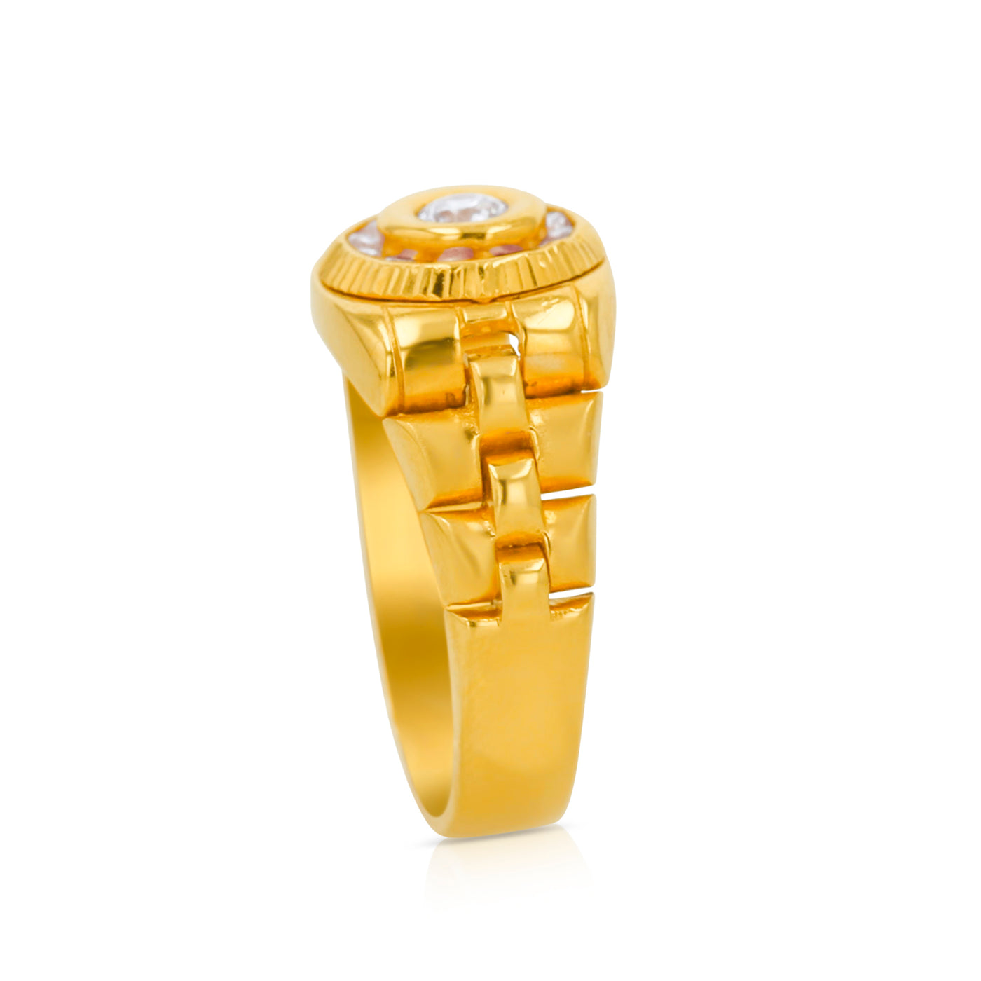 Lucchi 22k Yellow Gold - Ring Style 64 (Men's Ring)