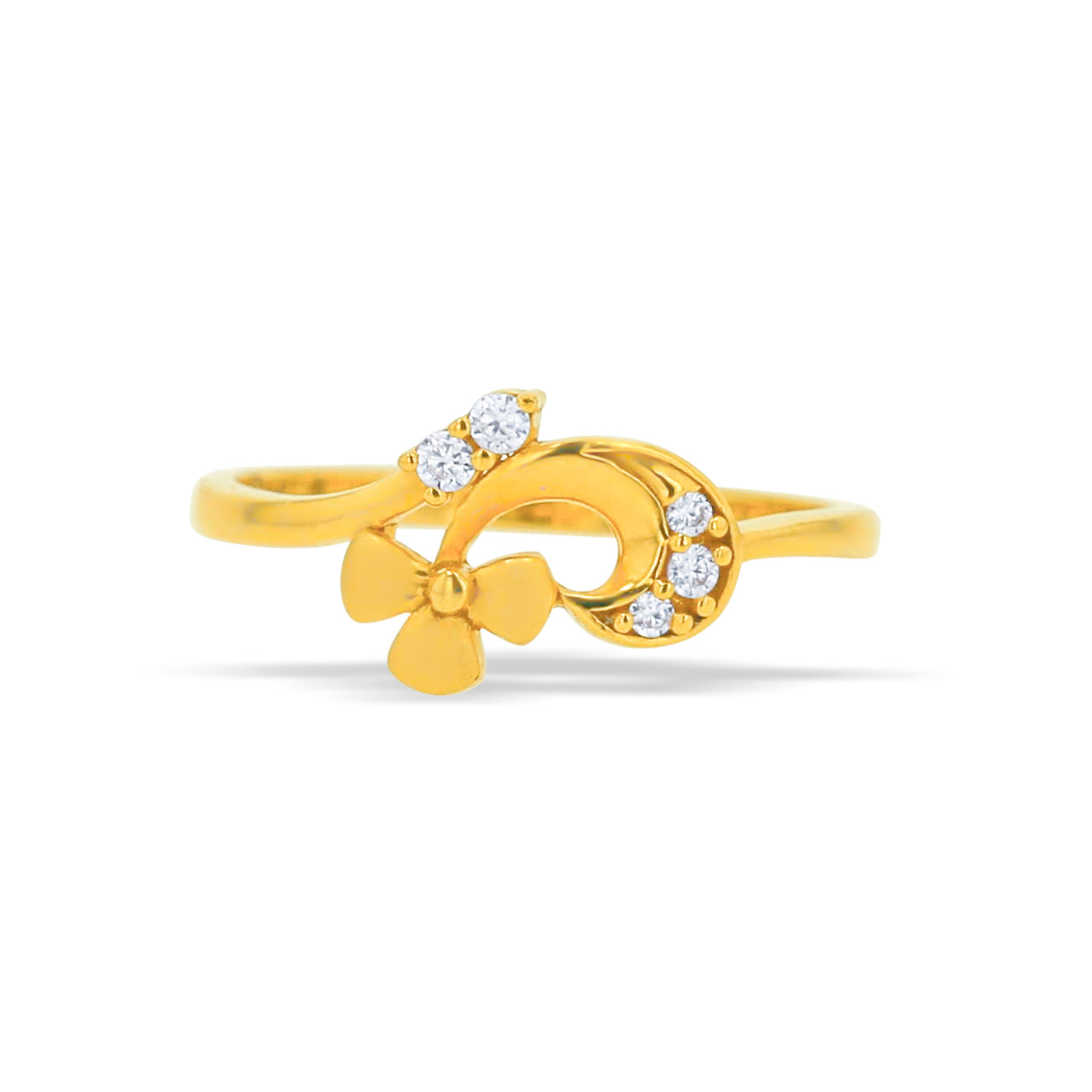 Lucchi 22k Yellow Gold with Stone - Ring Style 79