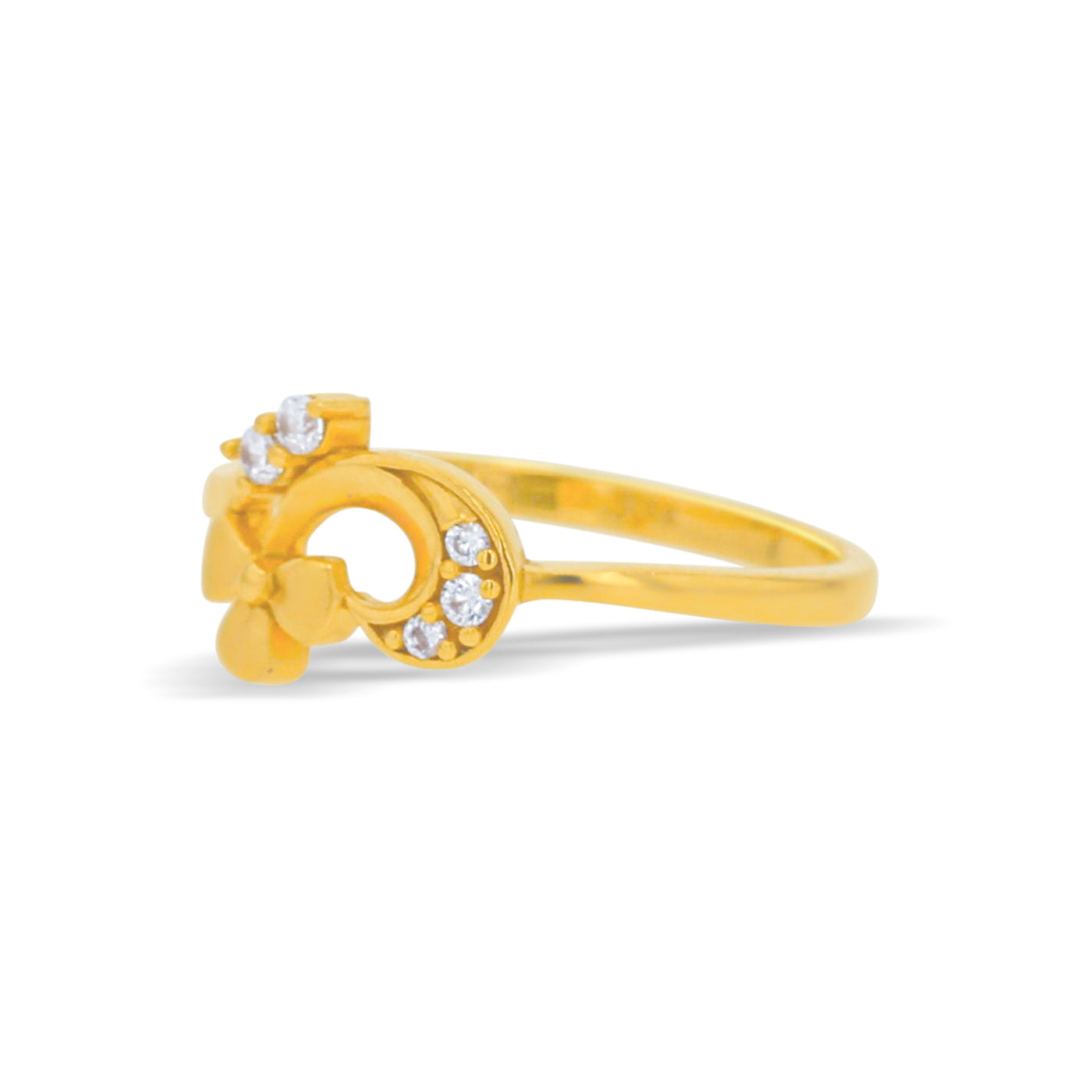 Lucchi 22k Yellow Gold with Stone - Ring Style 79