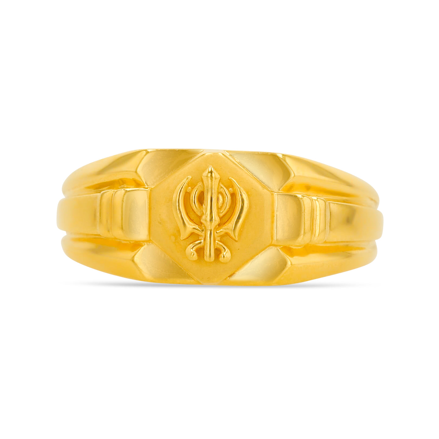 Lucchi 22k Yellow Gold - Ring Style 60 (Men's Ring)