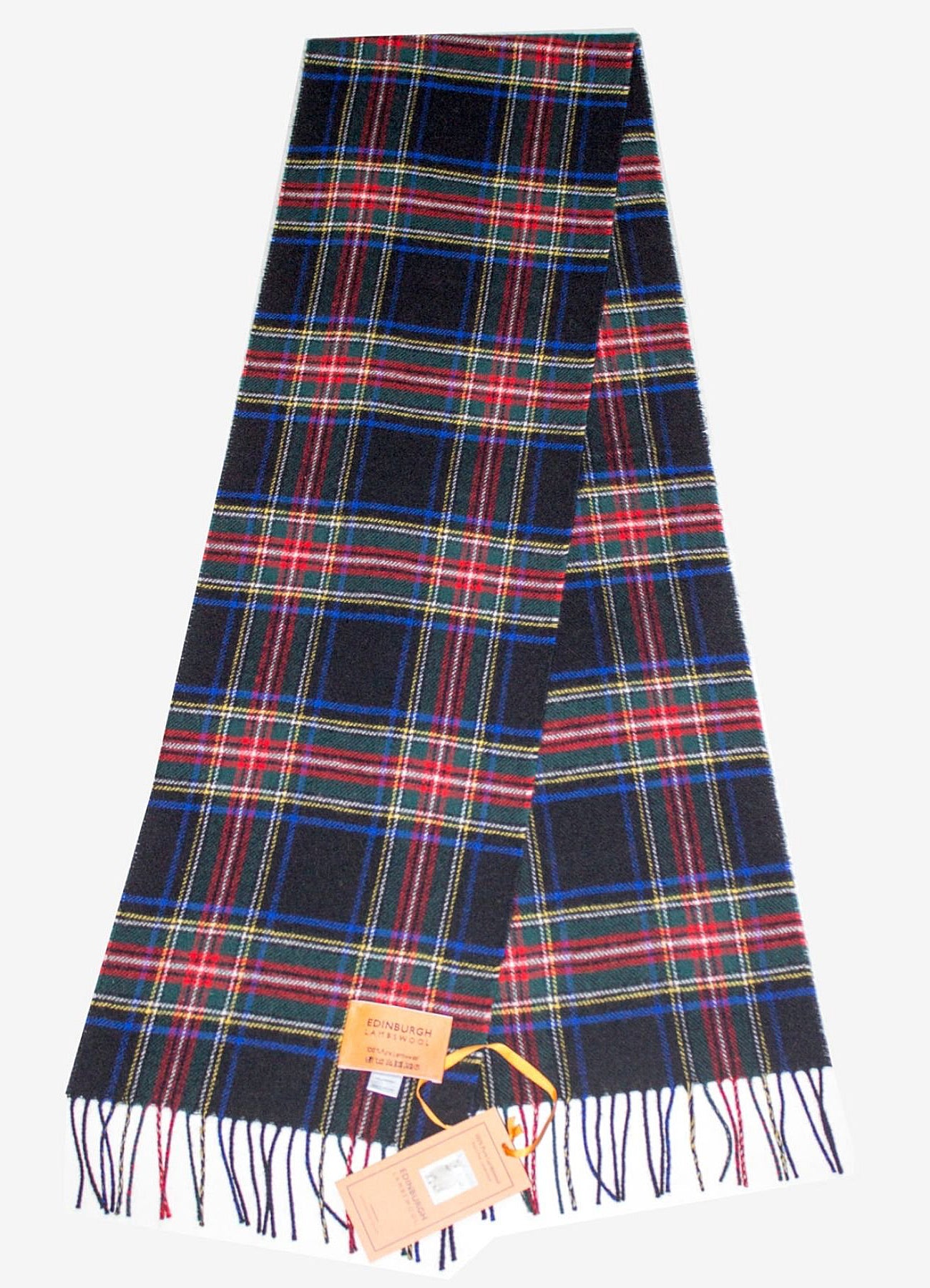 Stewart Black - Made in Scotland Scarf 100% Pure Cashmere