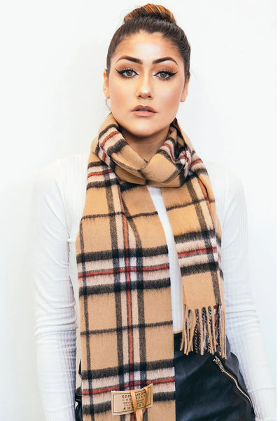 100% Pure Cashmere Thomson Camel Scarf