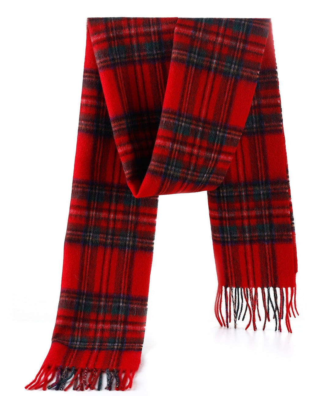 Royal Stewart 100% Cashmere Scarf – Made In Scotland – Check Plaid Tartan – Unisex