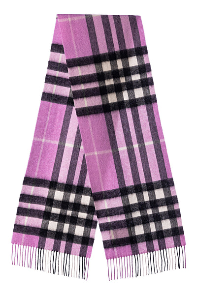 100% Pure Lambswool Scarf DC Check Dark Pink